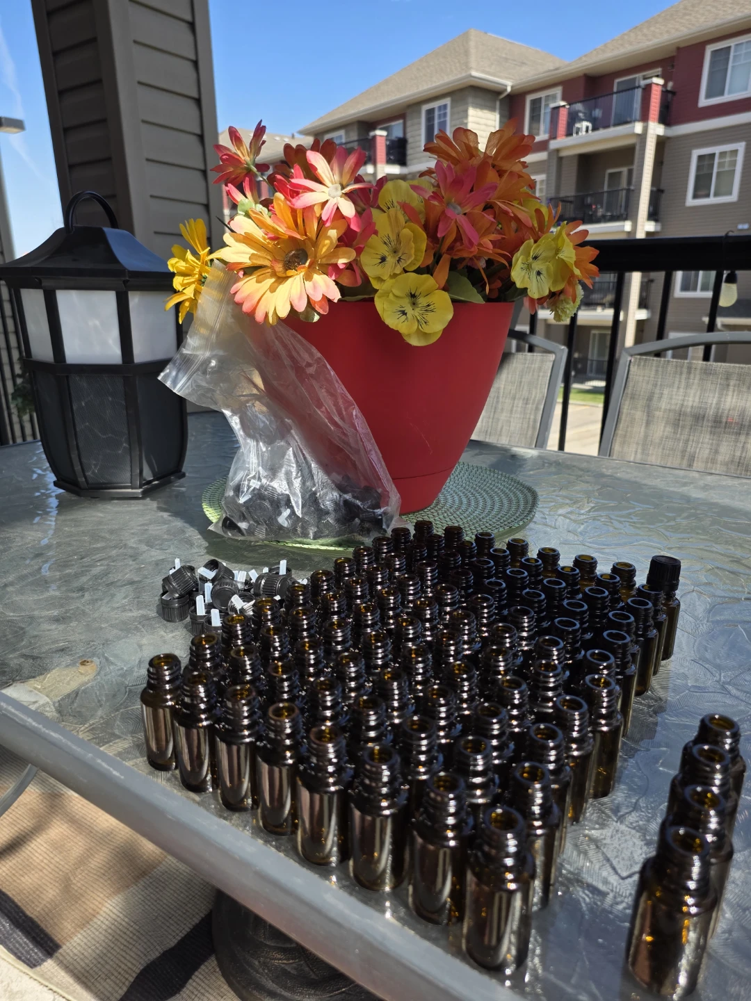 Amber Glass Bottles with Dropper Lids - photo 2