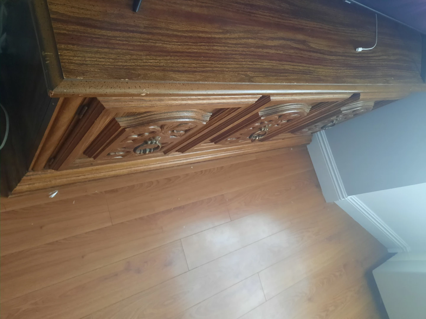 Wooden Dresser with Metal Handles - photo 2