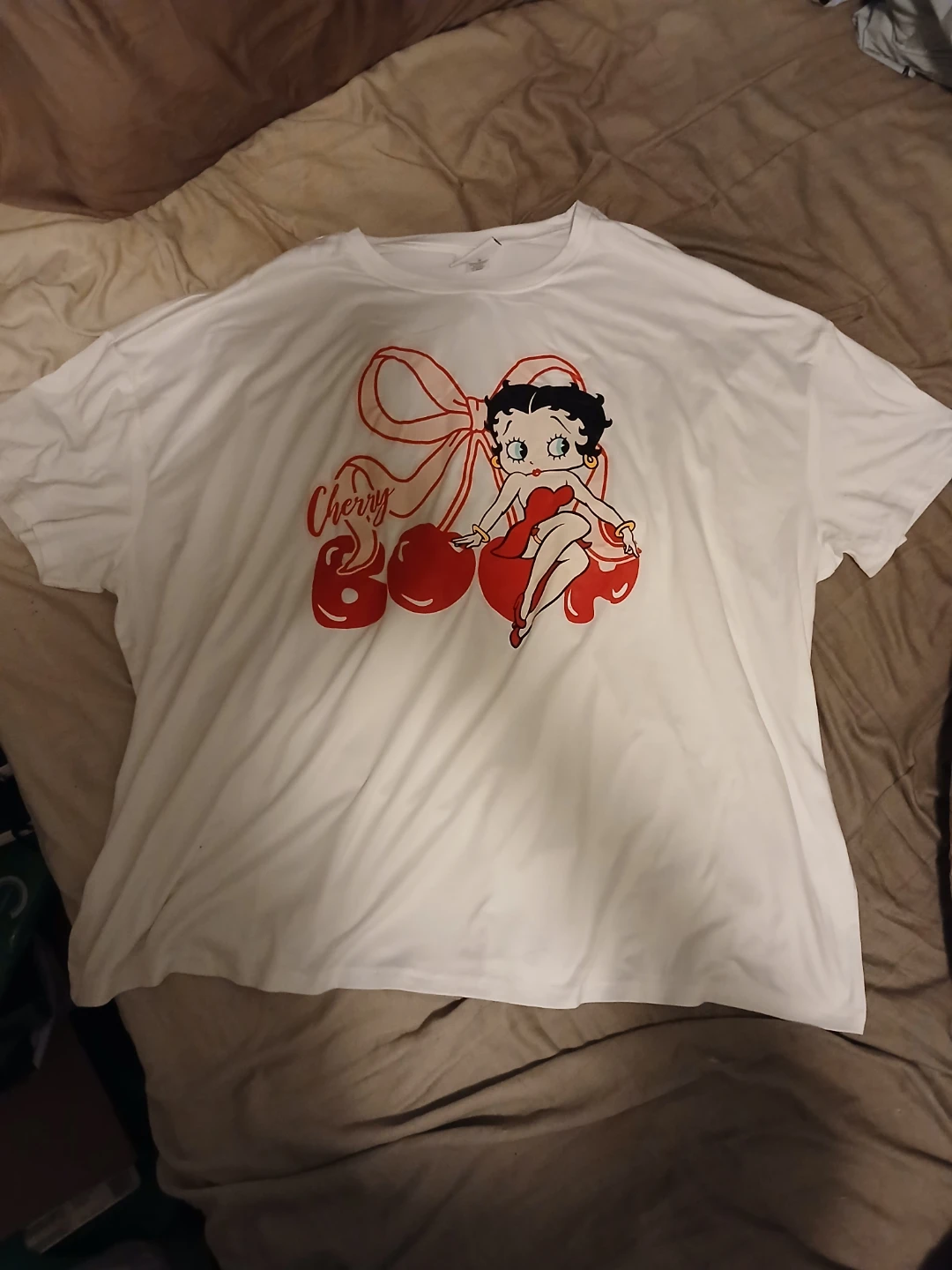 Betty Boop Cherry Graphic T-Shirt 3X