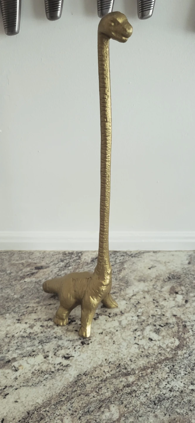 WallCharmers Gold Dinosaur Toilet Paper Holder - photo 2