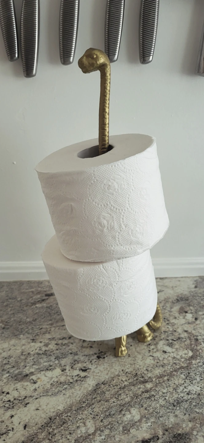 WallCharmers Gold Dinosaur Toilet Paper Holder - photo 3
