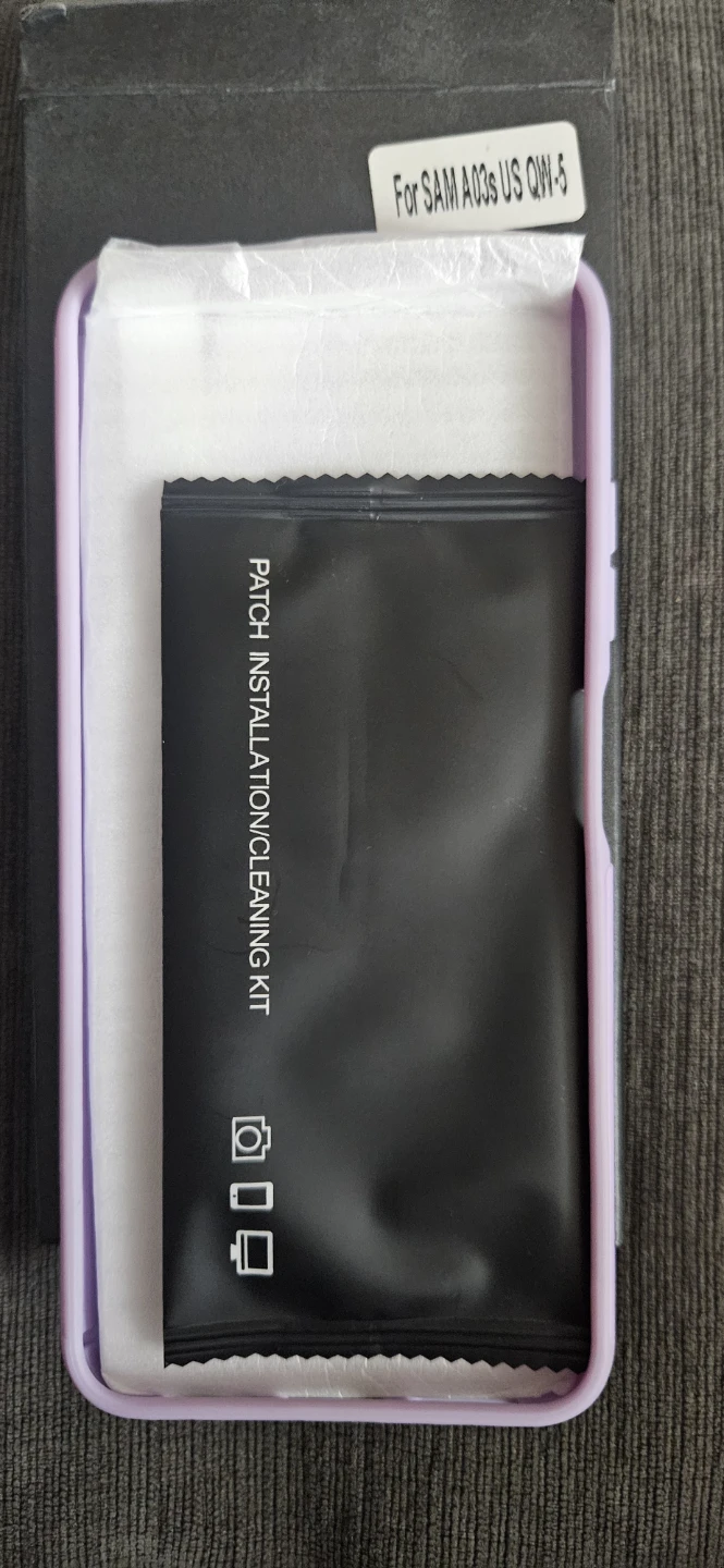 Phone case and screen protector for Samsung AO3s Purple NEW - photo 2