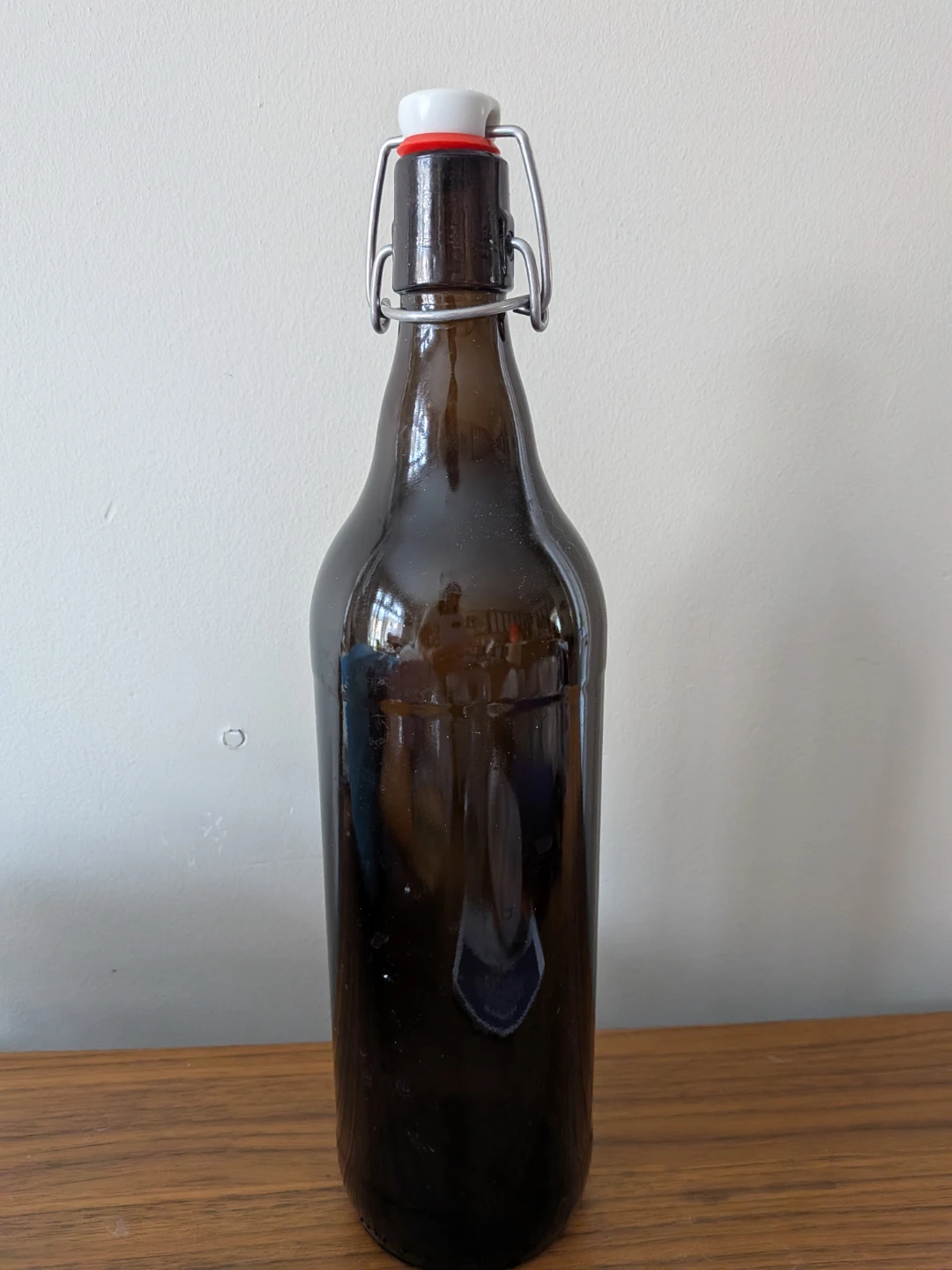 Brown Glass Swing Top Bottle