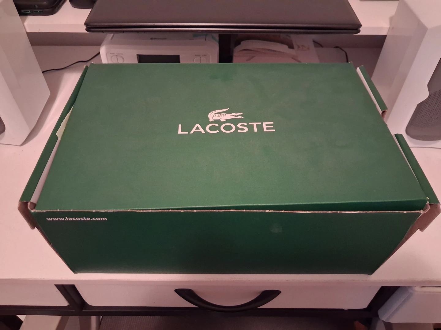 Lacoste T-Clip 0120 2 SMA LTH Sneakers White/Navy/Red Size 9.5 - photo 2