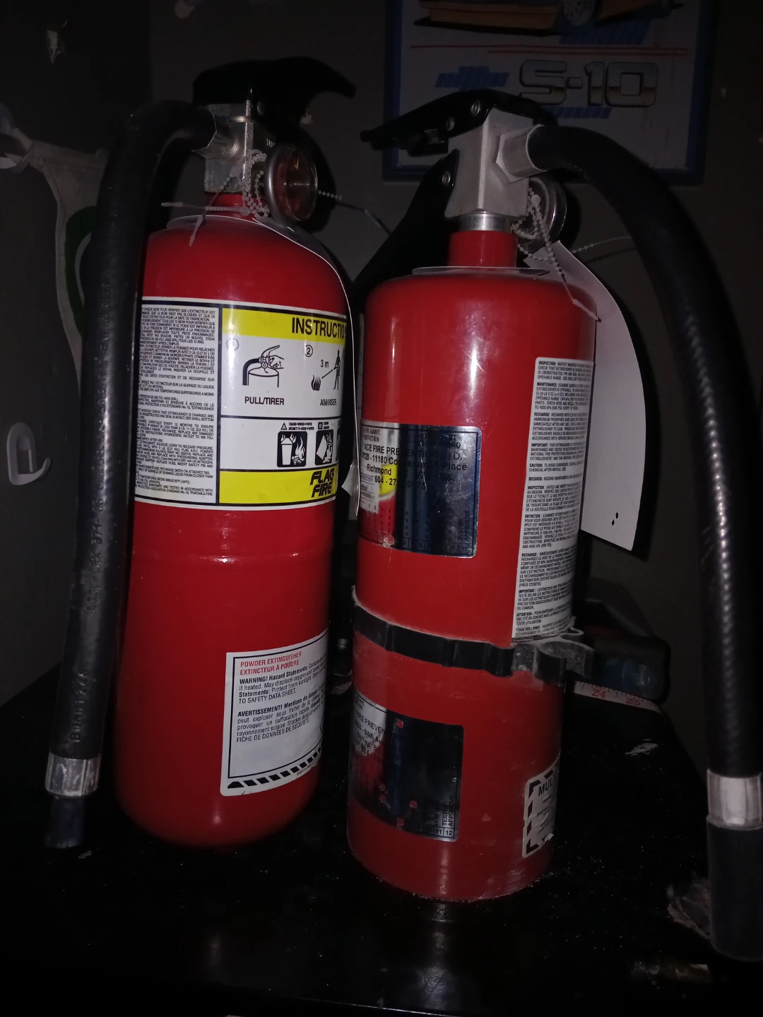Red Powder Fire Extinguishers