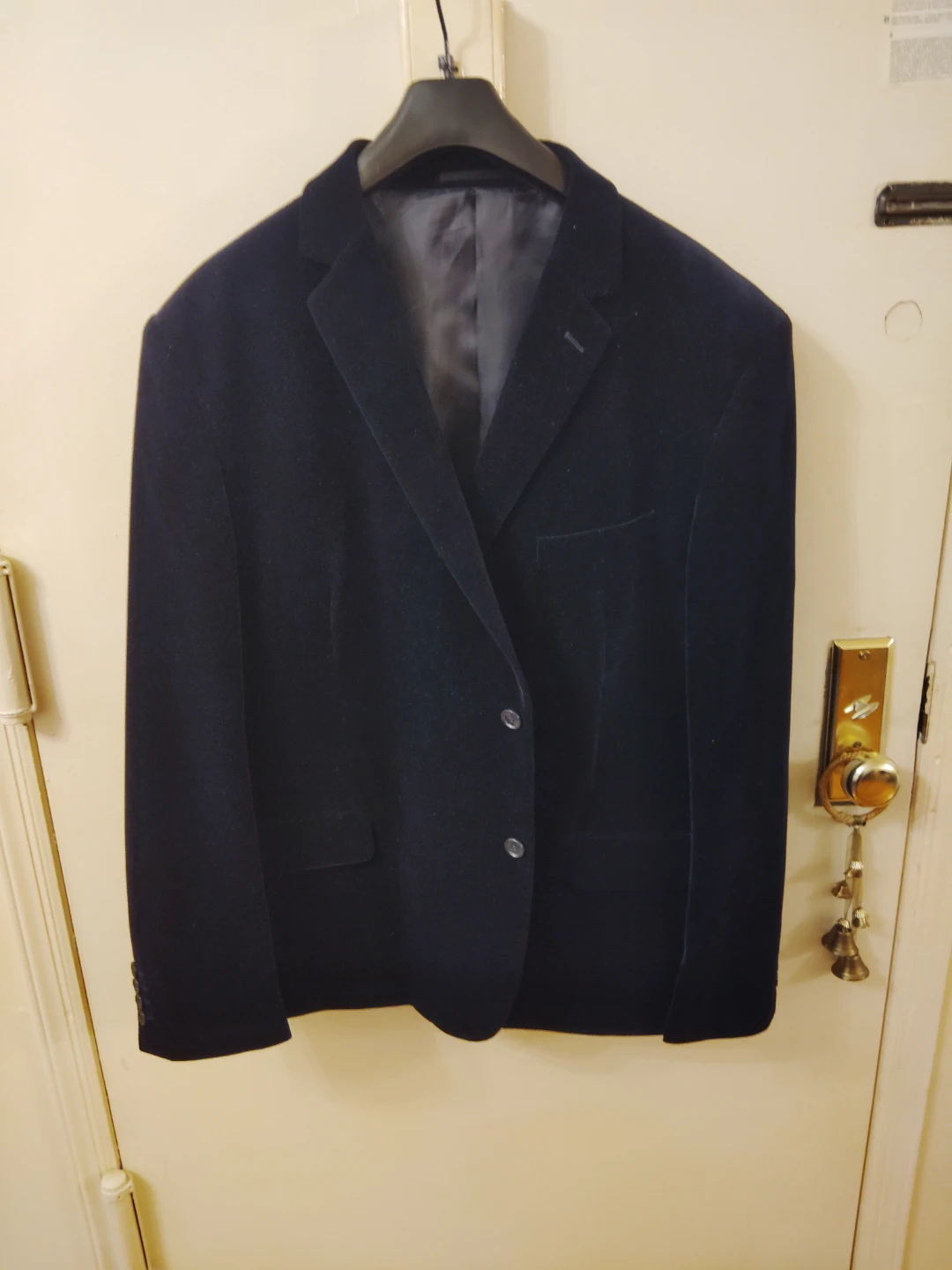 Navy Velvet Blazer 5XL