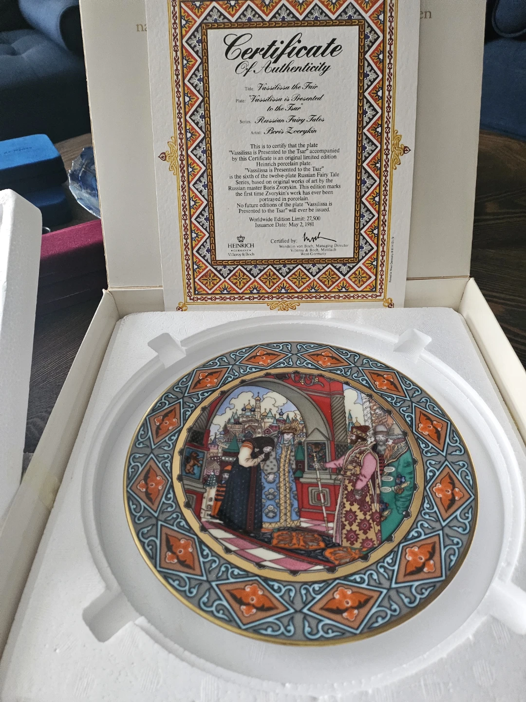 Villeroy & Boch Heinrich Collector Plate - The Snow Maiden
