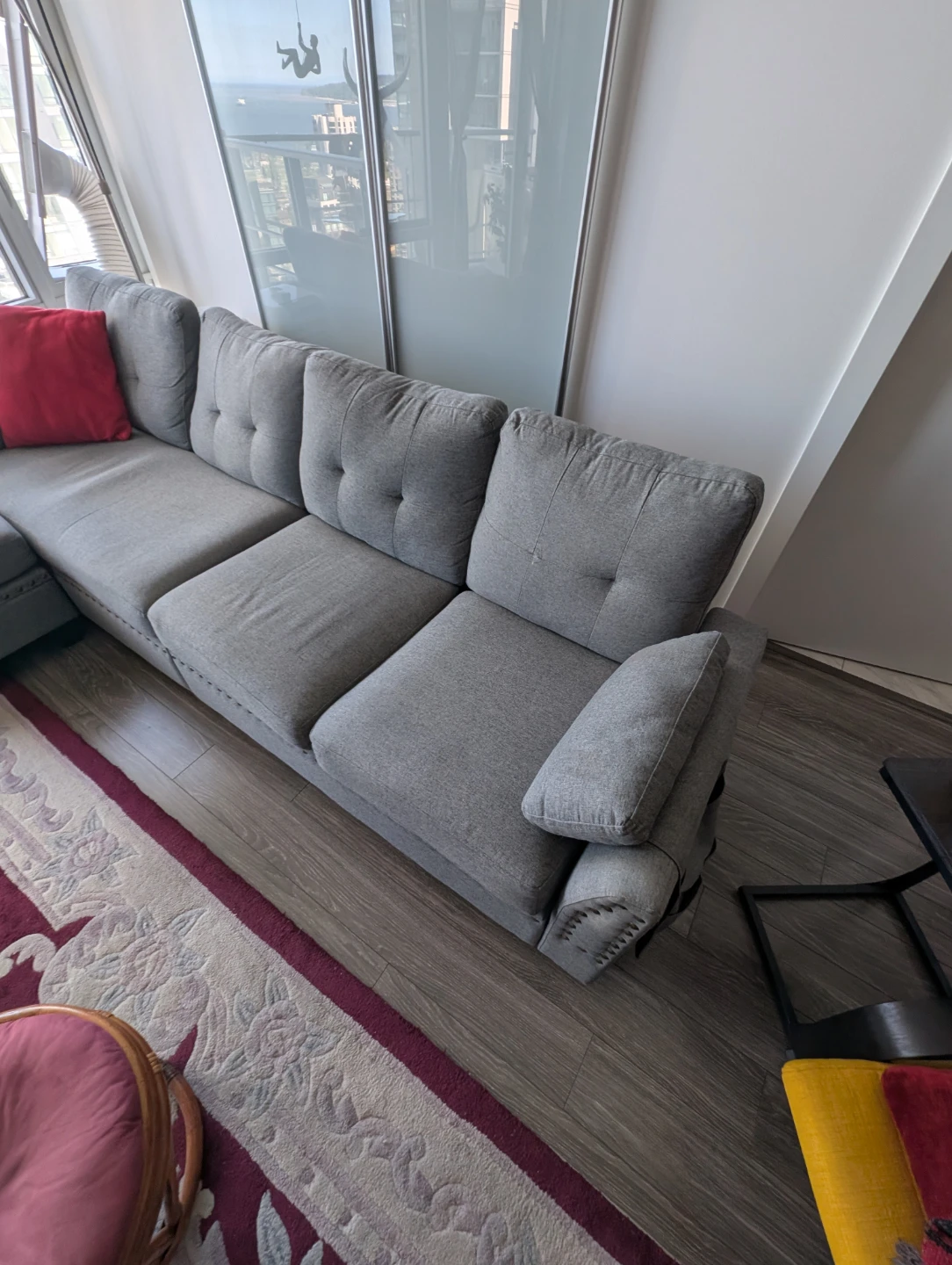 Sectional Couch with moveable Ottoman