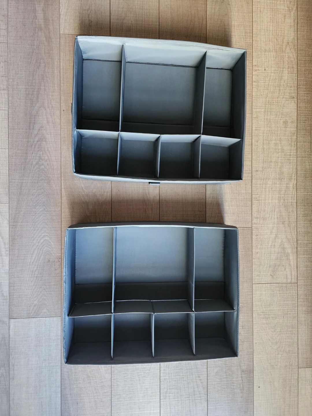 Grey Fabric Drawer Organizers (Set of 2) - photo 2