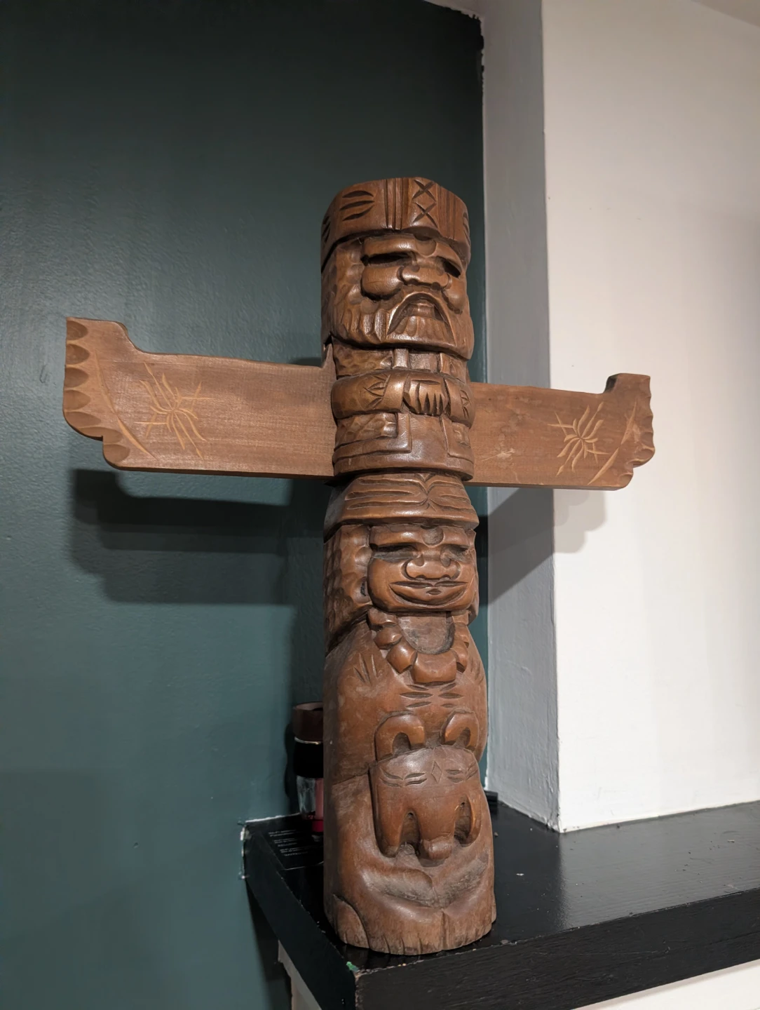 Wooden Carved Totem Pole - photo 2