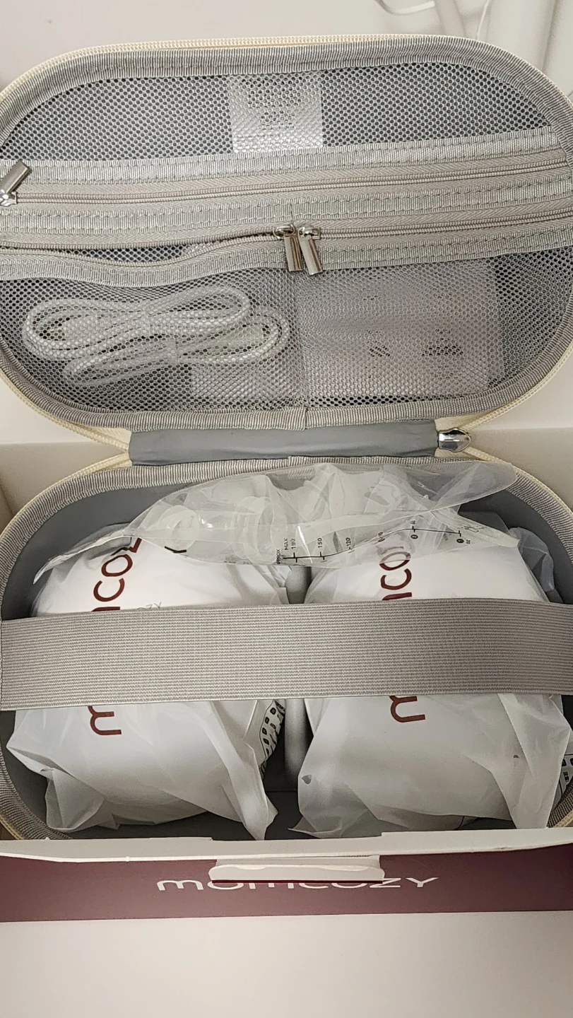 Momcozy Wearable Breast Pump Quill Grey Color