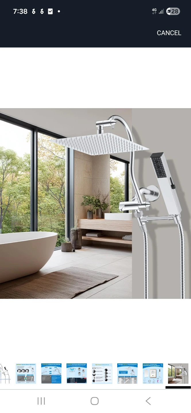 Hibbent Shower Head Set with Filter