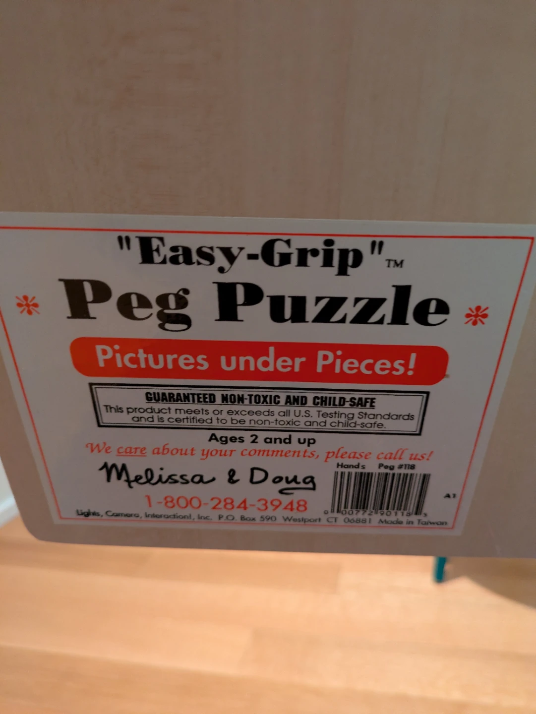 Hand-Crafted Melissa & Doug Easy-Grip Peg Puzzle - photo 2