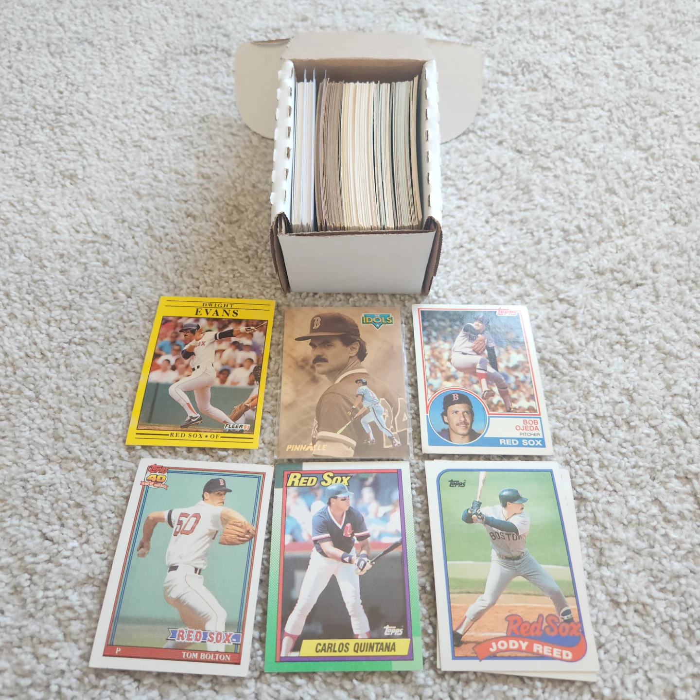 Boston Red Sox, 100 Baseball Cards Team lot