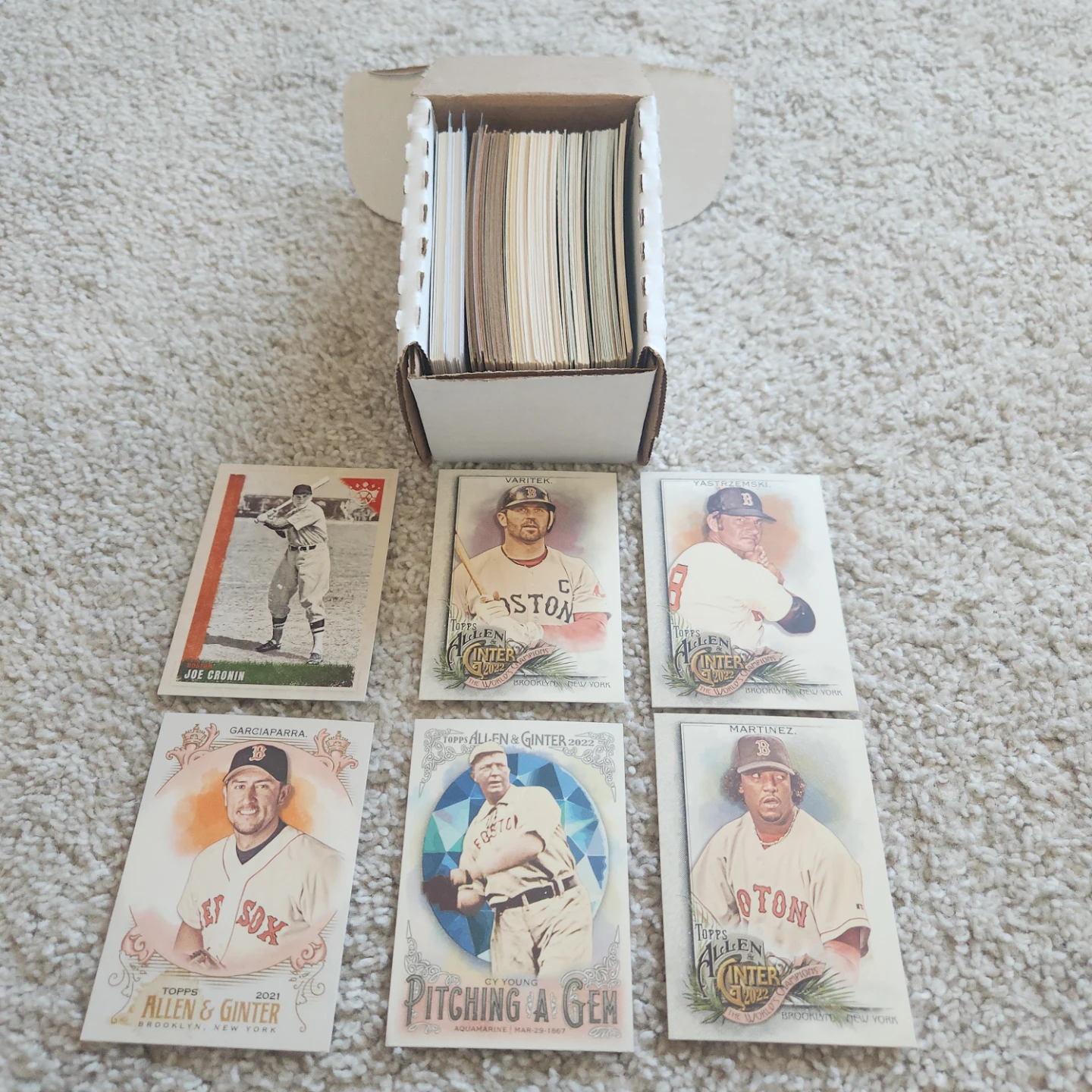 Boston Red Sox, 100 Baseball Cards Team lot - photo 2