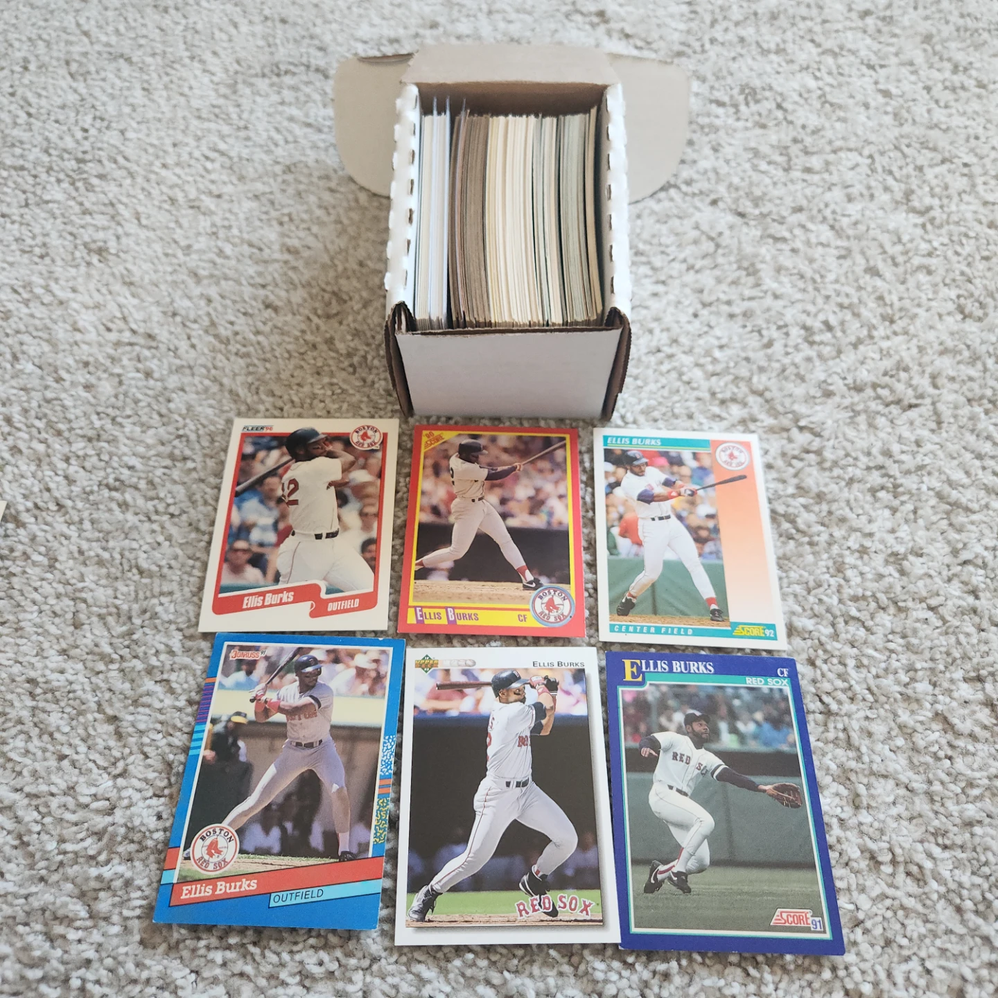 Boston Red Sox, 100 Baseball Cards Team lot - photo 5