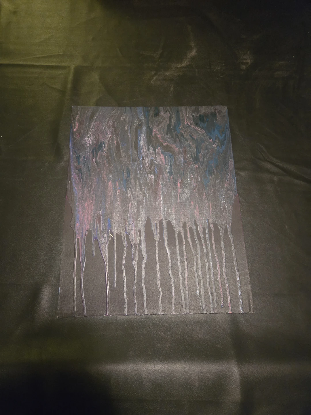 Abstract Pour Painting