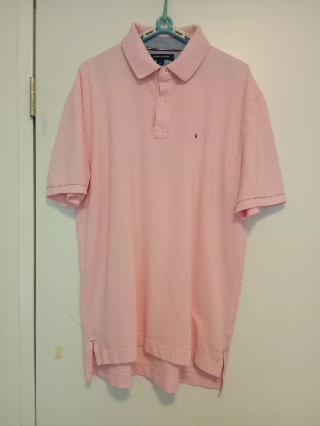 Tommy Hilfiger Pink Polo Shirt - Size L/G
