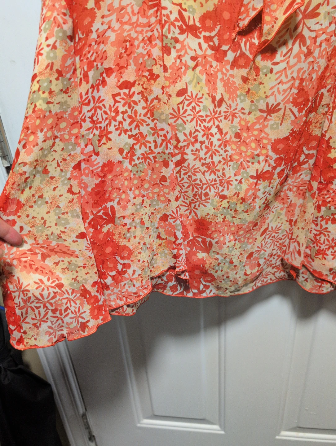 Floral Print Skirt with Tie Waist size Large - photo 3