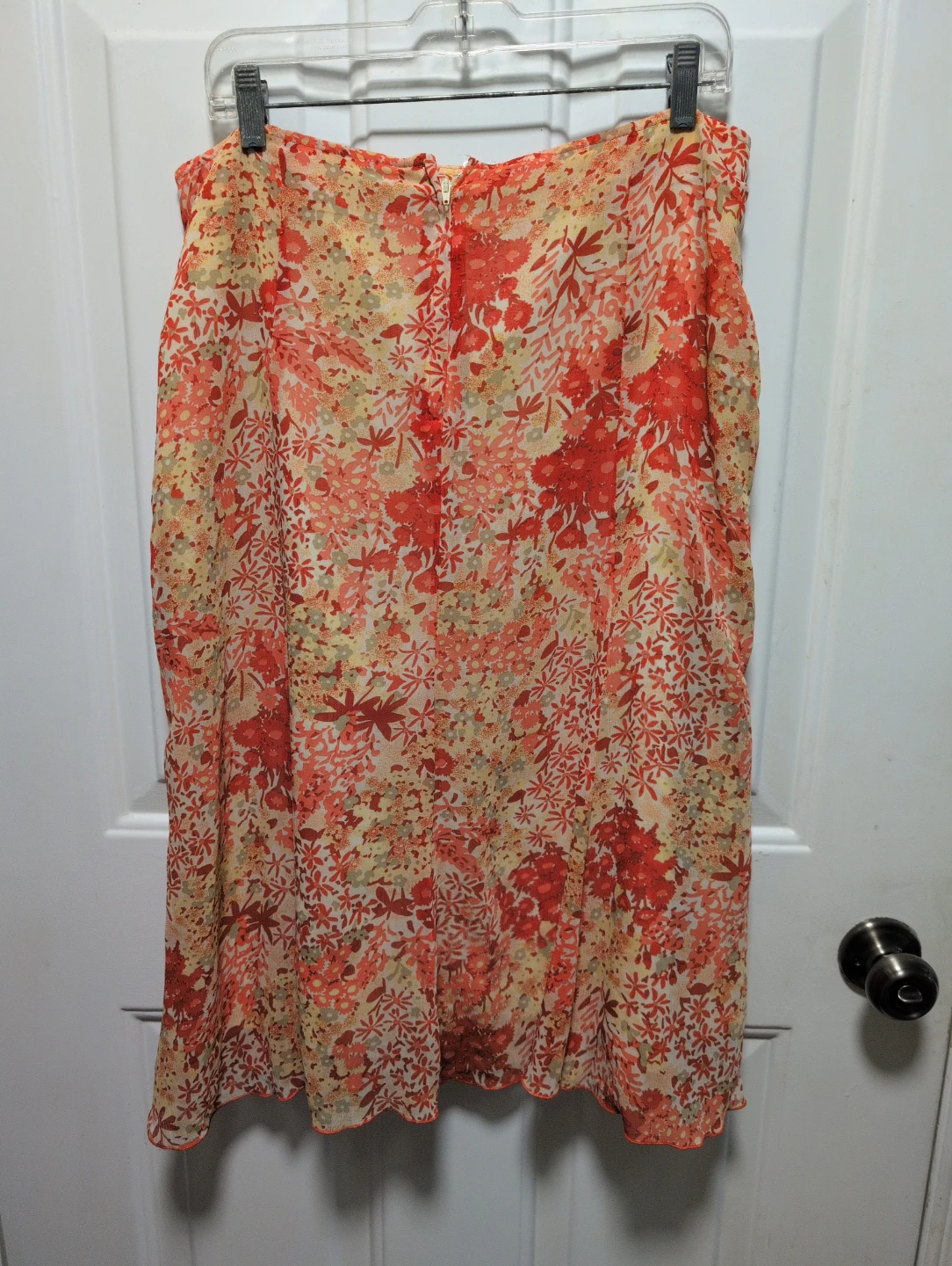 Floral Print Skirt with Tie Waist size Large - photo 4
