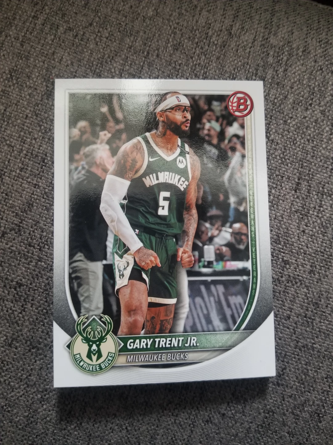 Bowman Gary Trent Jr. Milwaukee Bucks Basketball Card