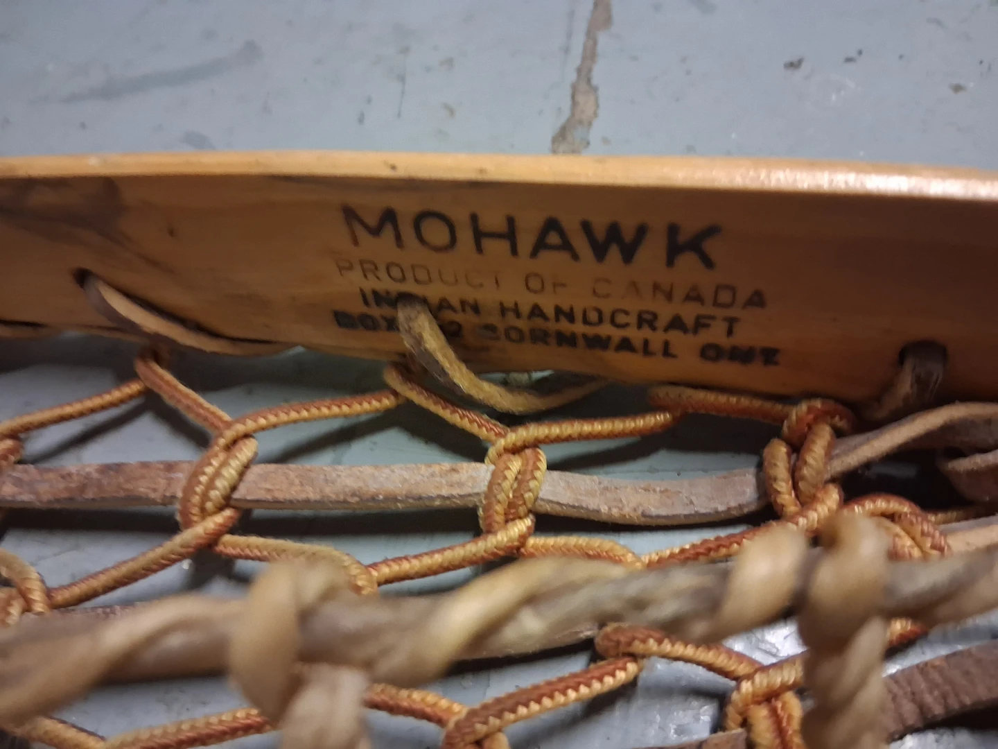 Original Vintage Wood Mohawk Lacrosse Stick 45 inches - photo 2