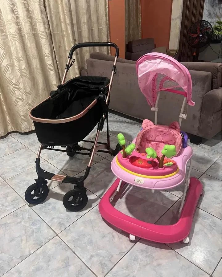 Baby Walker and Stroller Set