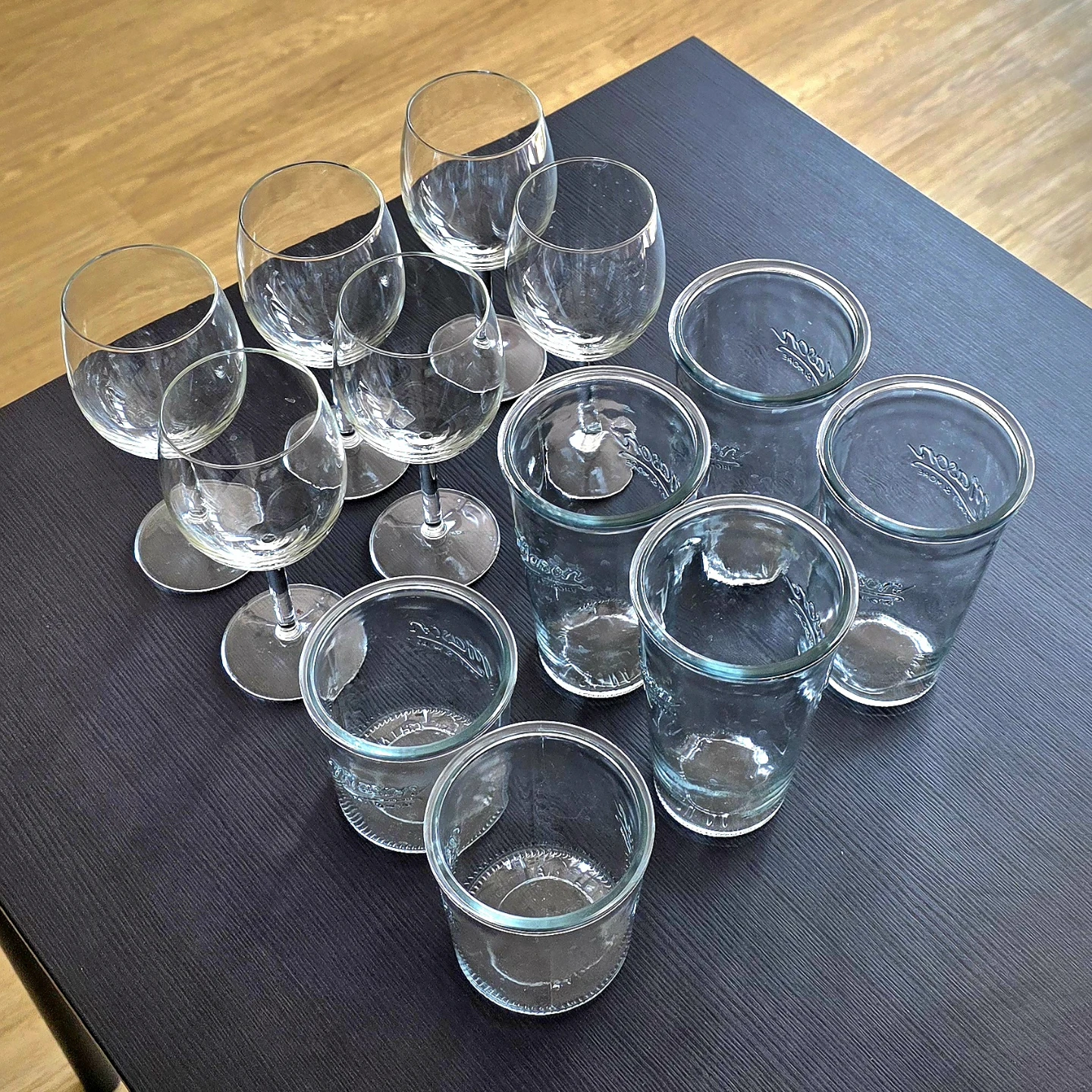 [Moving Sale] Verres à vin IKEA Wine Glasses & Mason Glassware