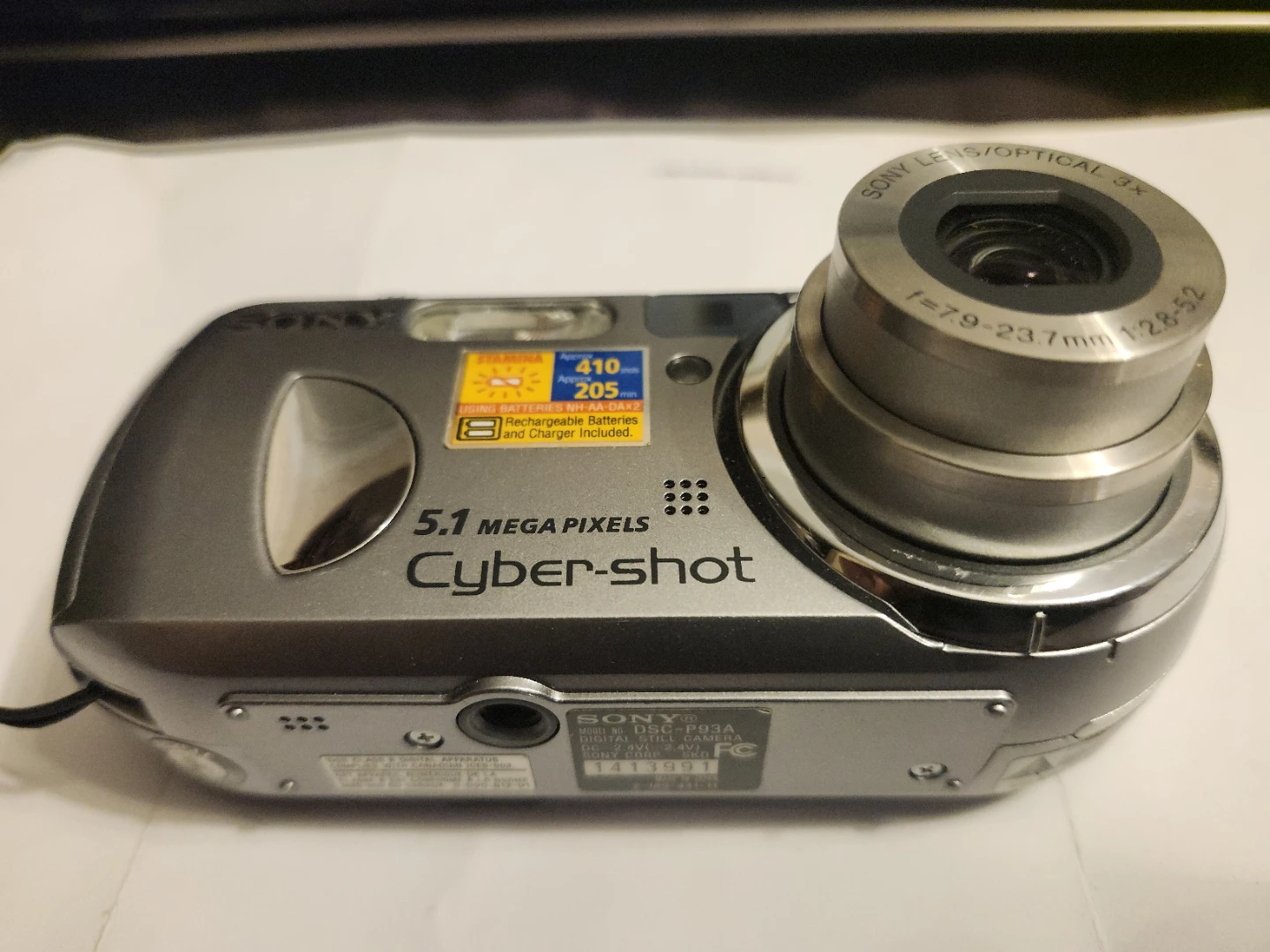 Sony Cyber-shot DSC-P93A 5.1MP Digital Still Camera