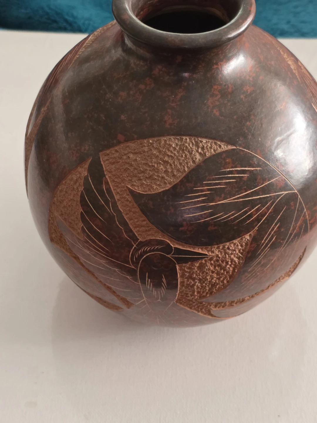 Intricate Decorative Carved Gourd Vase - photo 3