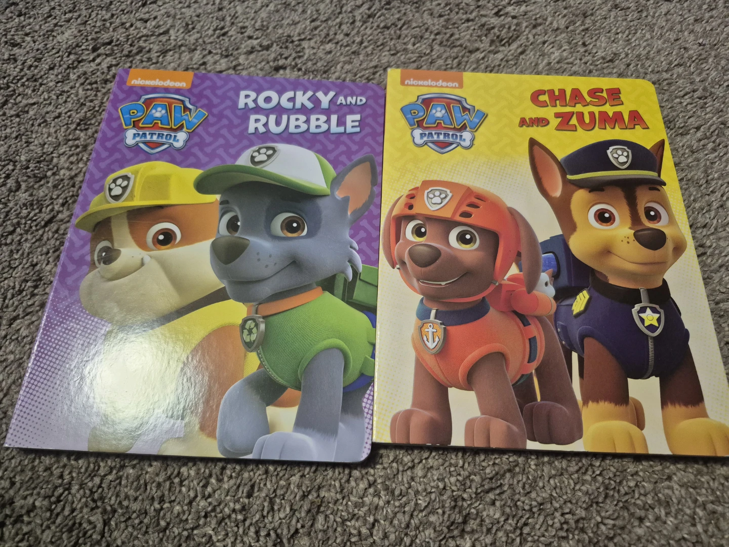 Nickelodeon Paw Patrol Books - Rocky & Rubble, Chase & Zuma