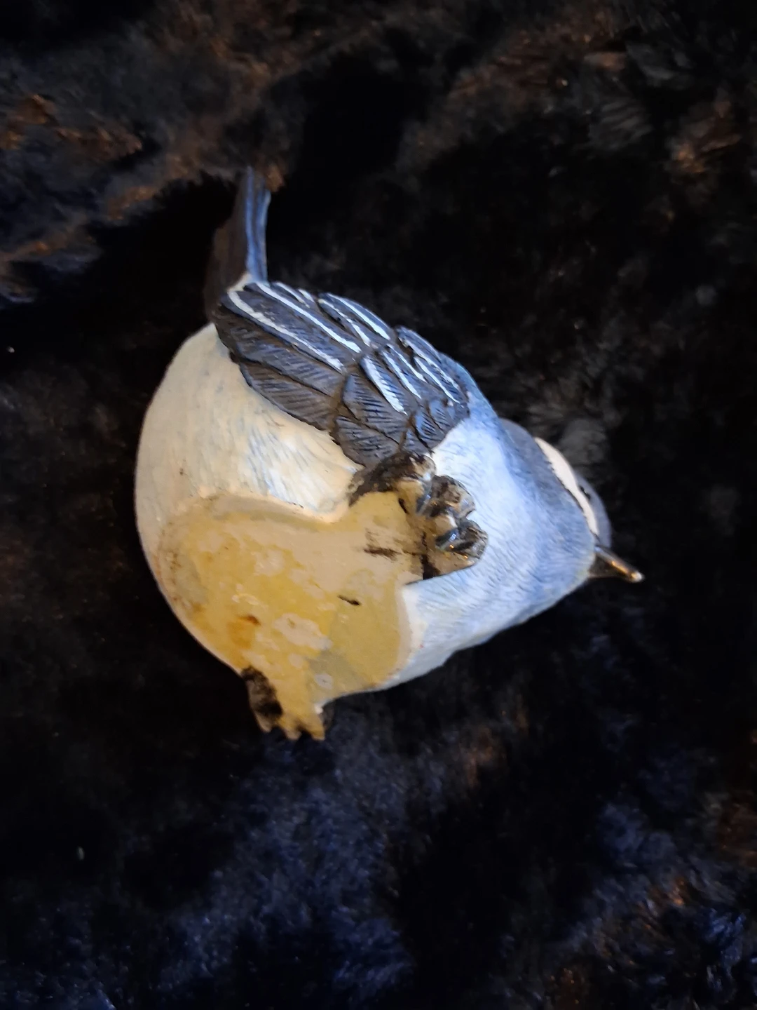 Blue bird figurine