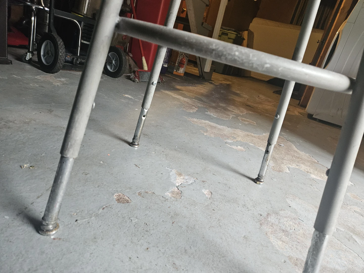 Adjustable Metal Stool with Backrest - photo 5