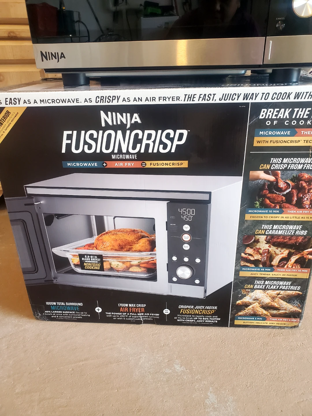 Ninja FusionCrisp Microwave and Air Fryer - photo 5