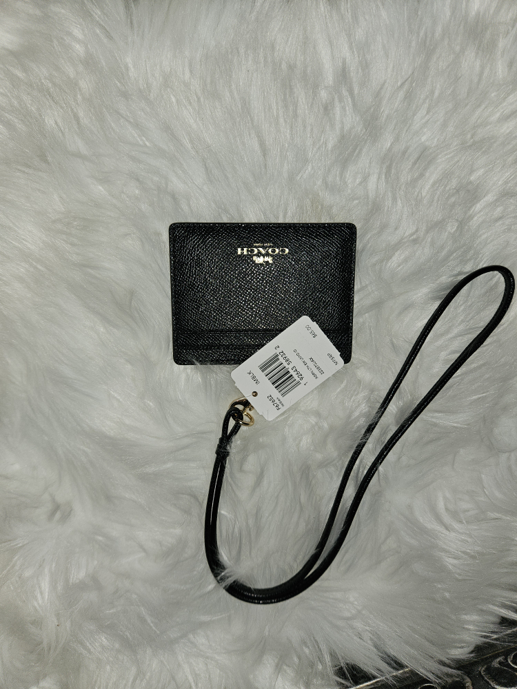 Coach Card Holder with Lanyard - Black - photo 2