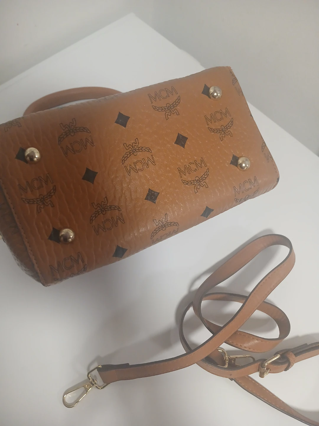 MCM Mini Brown Leather Handbag - photo 4