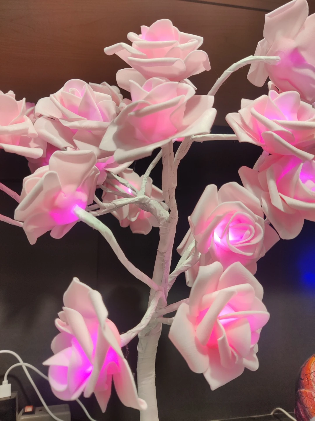 Pink Rose Tree Lamp