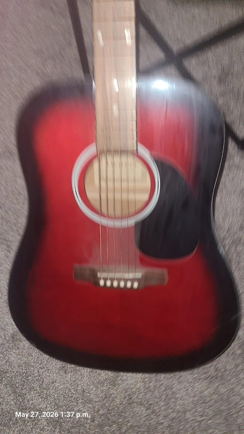 Denver Acoustic Guitar - Red/Black - photo 3