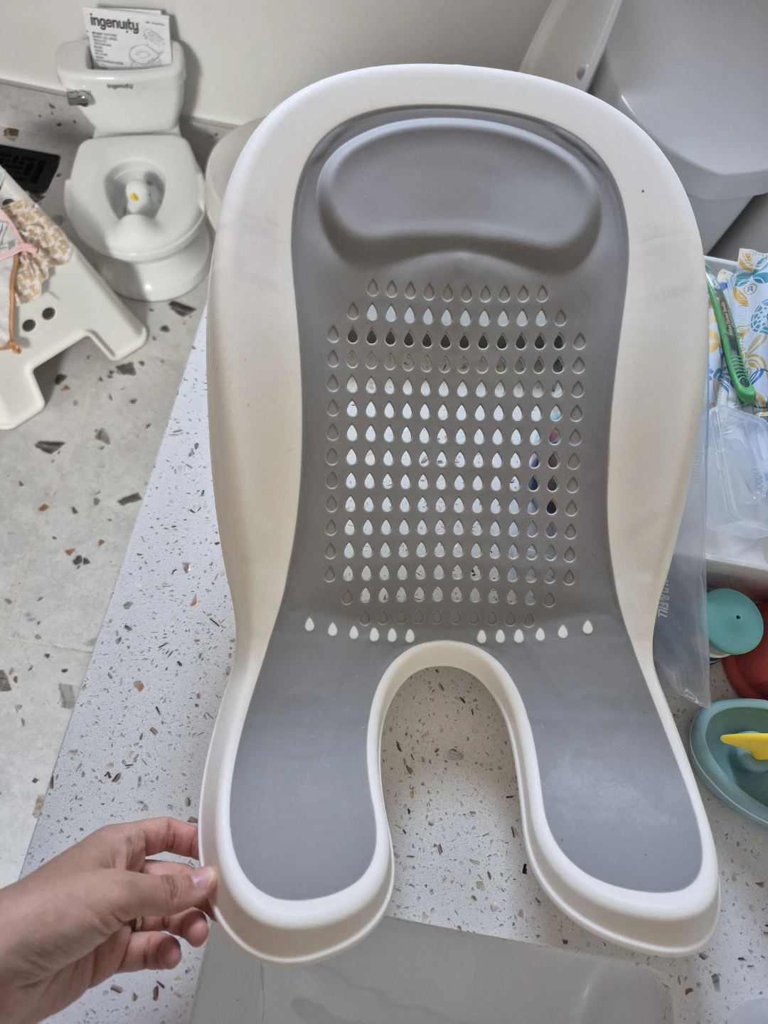 Baby bath support