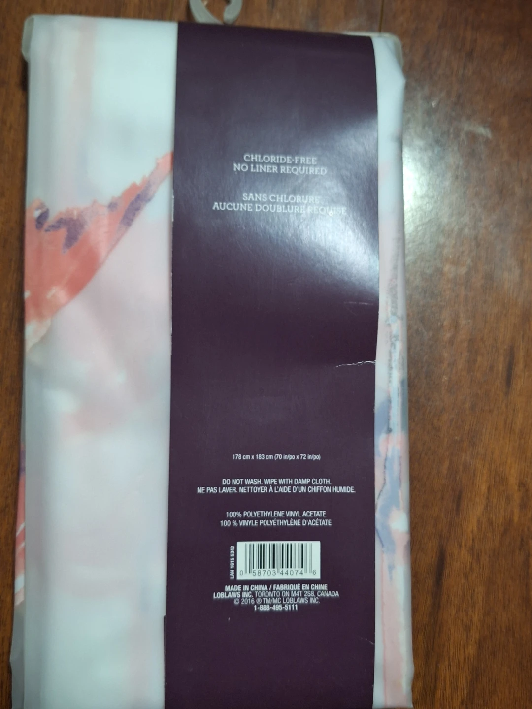 Life at Home PEVA Flamingo Shower Curtain 70" x 72" - photo 2