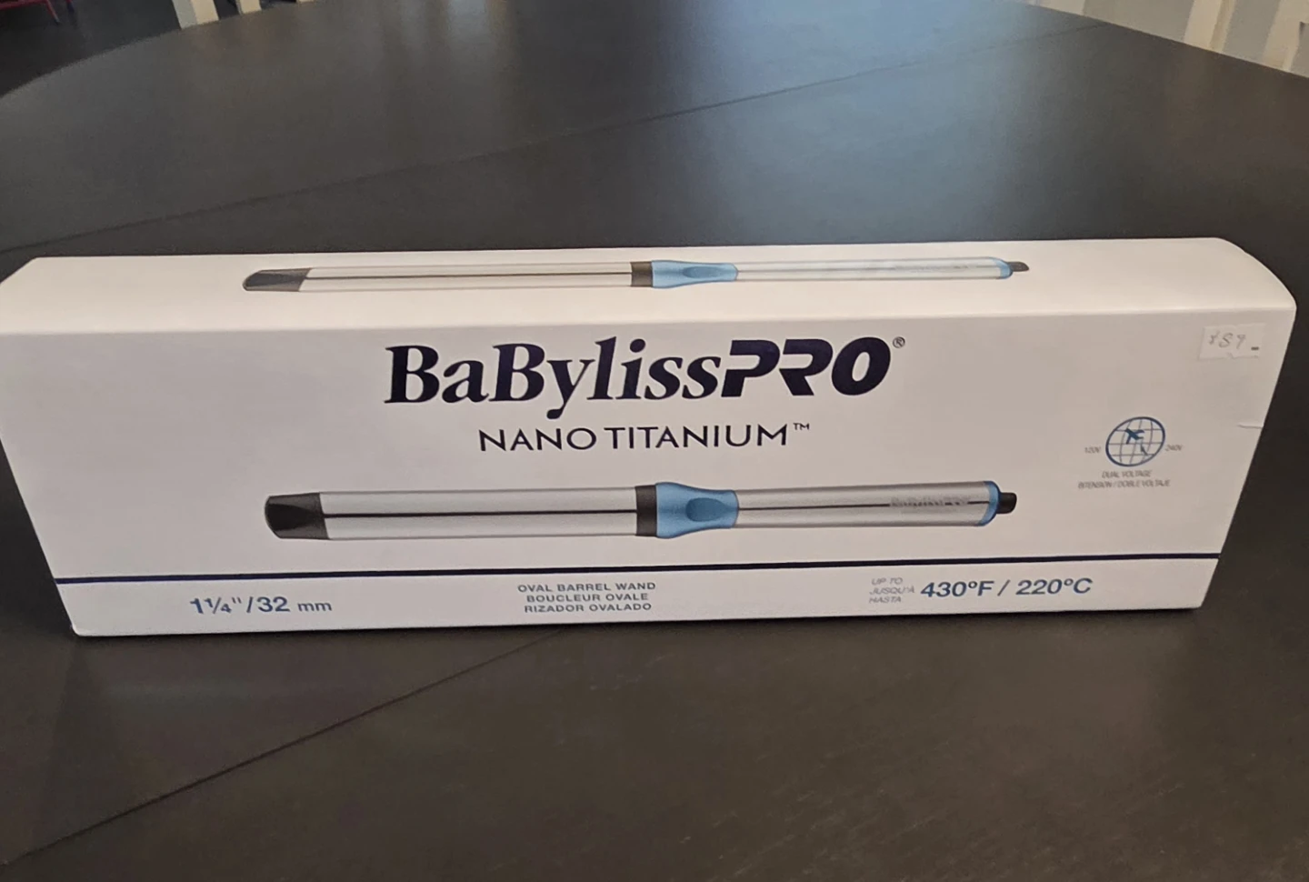 BaBylissPRO Nano Titanium Oval Barrel Wand 1 1/4" / 32mm