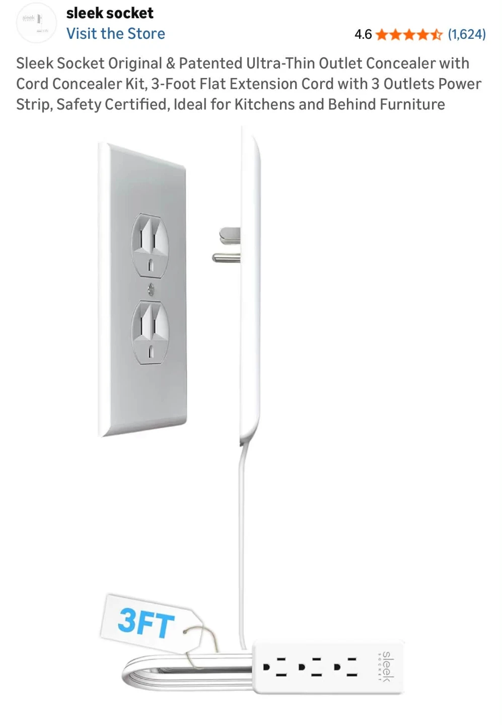 Sleek Socket Outlet Concealer
