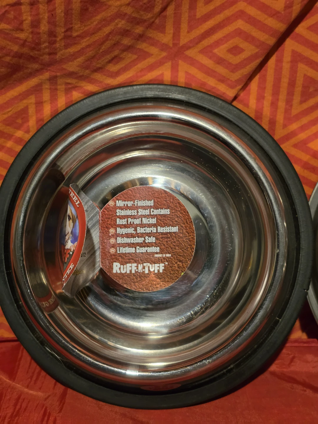 Ruff 'N' Tuff Stainless Steel No-Tip Dog Bowl - photo 4