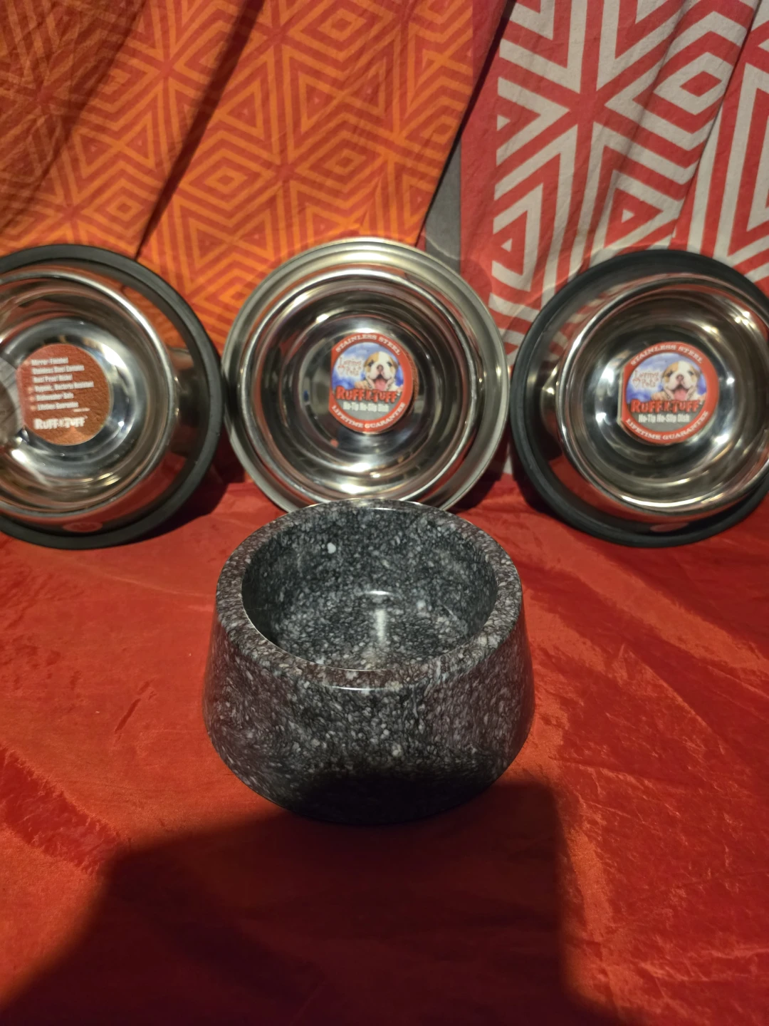 Ruff 'N' Tuff Stainless Steel No-Tip Dog Bowl - photo 5