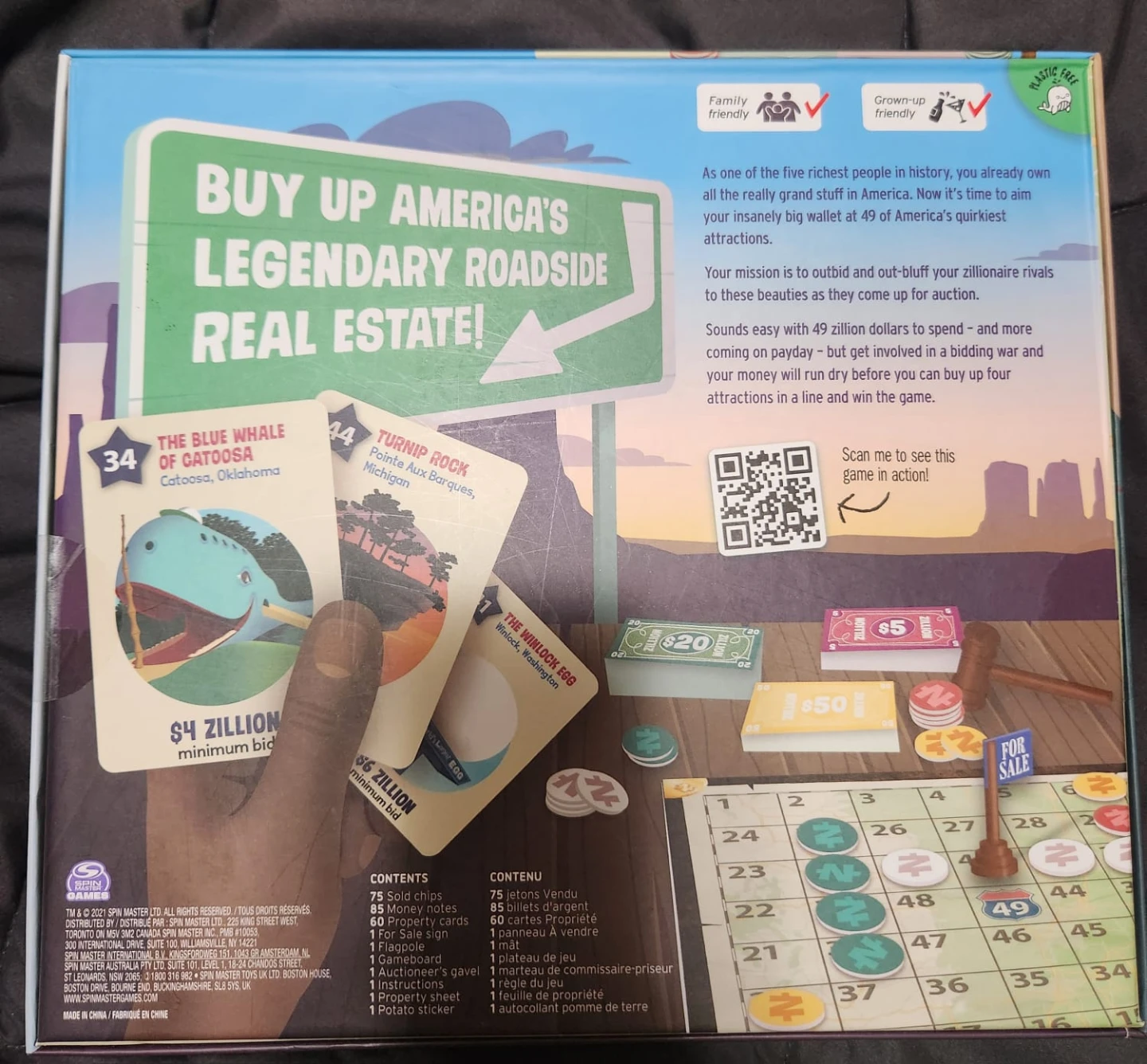 Zillionaires Road Trip USA Board Game - photo 2
