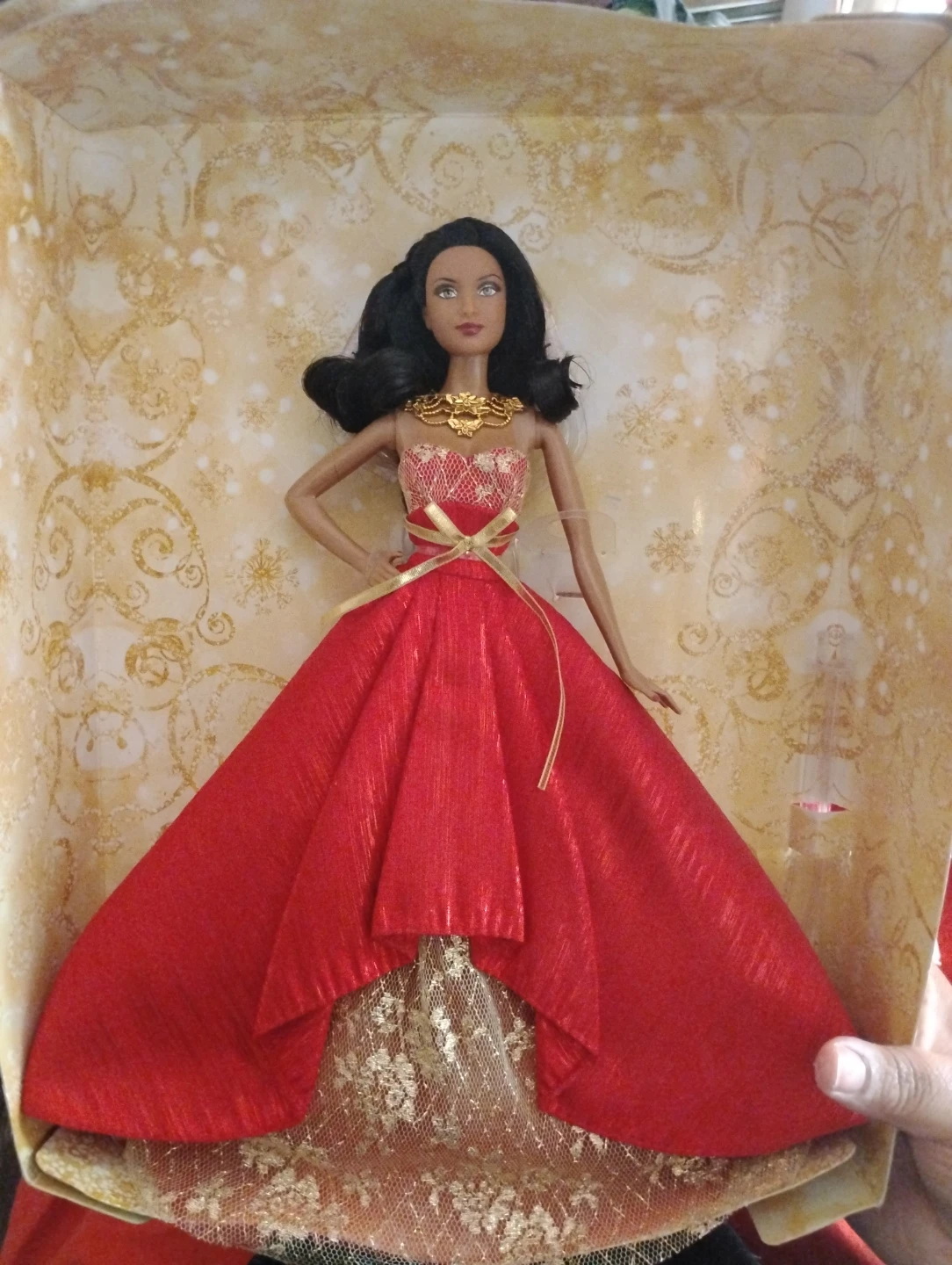 Barbie Doll in Red Gown