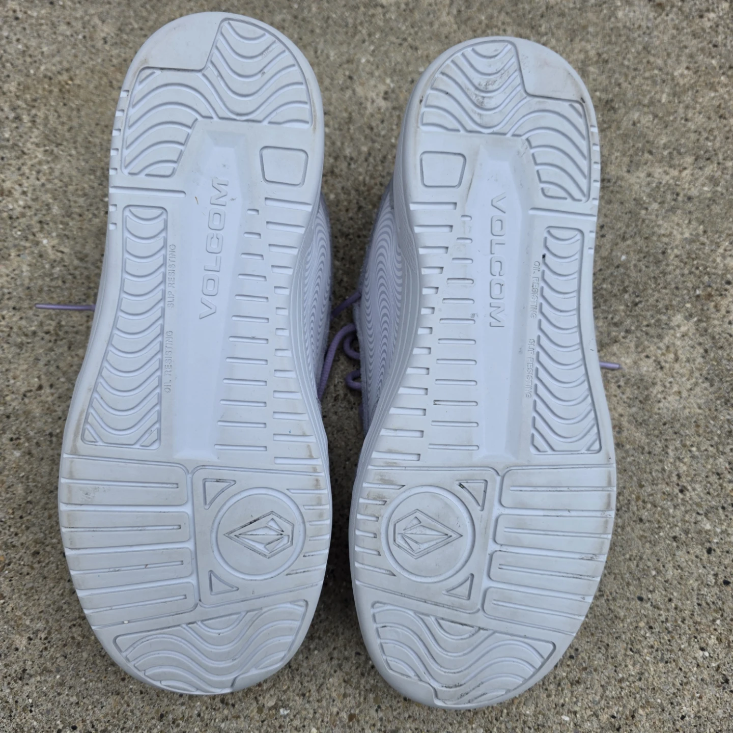 Volcom Grey Suede Sneakers - Size 8W slip oil resistant. - photo 3
