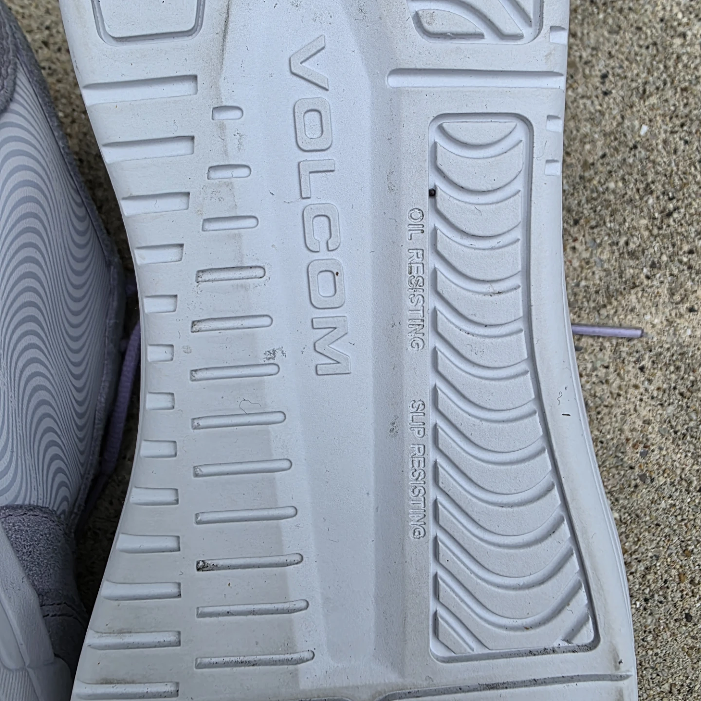 Volcom Grey Suede Sneakers - Size 8W slip oil resistant. - photo 4