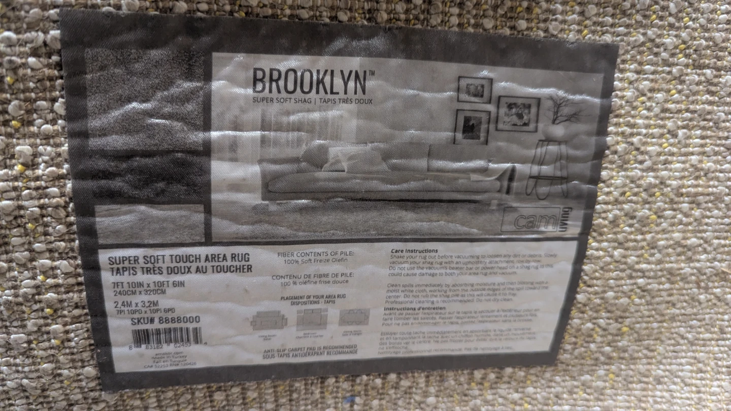 Brooklyn Super Soft Touch Shag Rug 7' x 10'