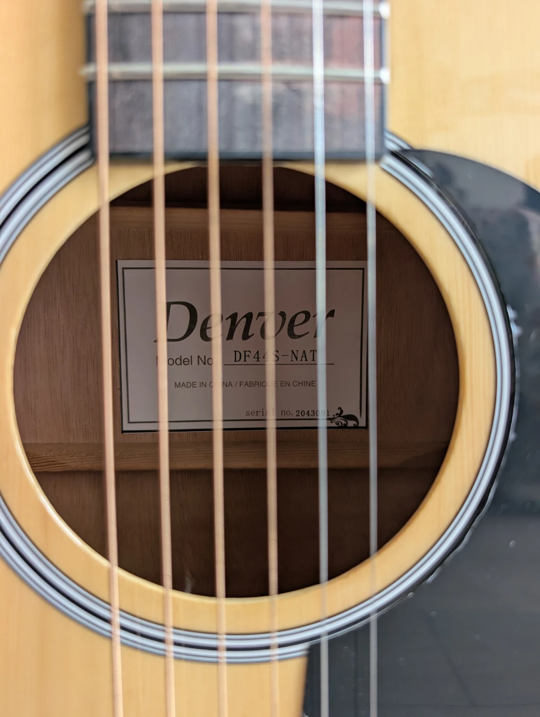 Denver DF44S-NAT Acoustic Guitar - photo 3